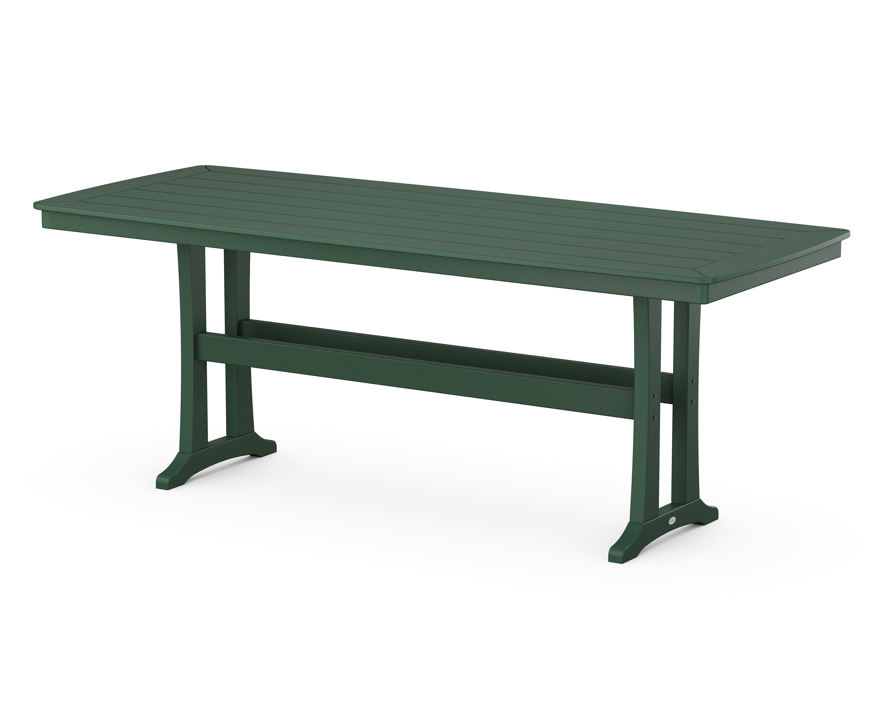 POLYWOOD® Nautical Trestle 39" x 97" Counter Table in Green