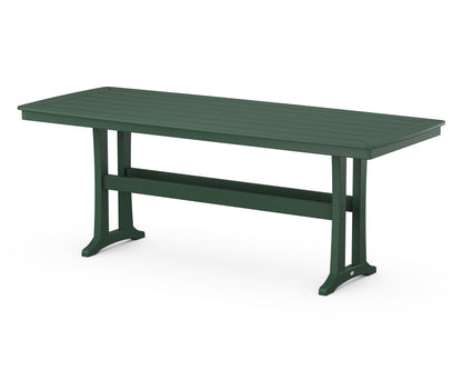 POLYWOOD® Nautical Trestle 39" x 97" Counter Table in Green