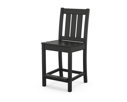 POLYWOOD® Oxford Counter Side Chair in Black