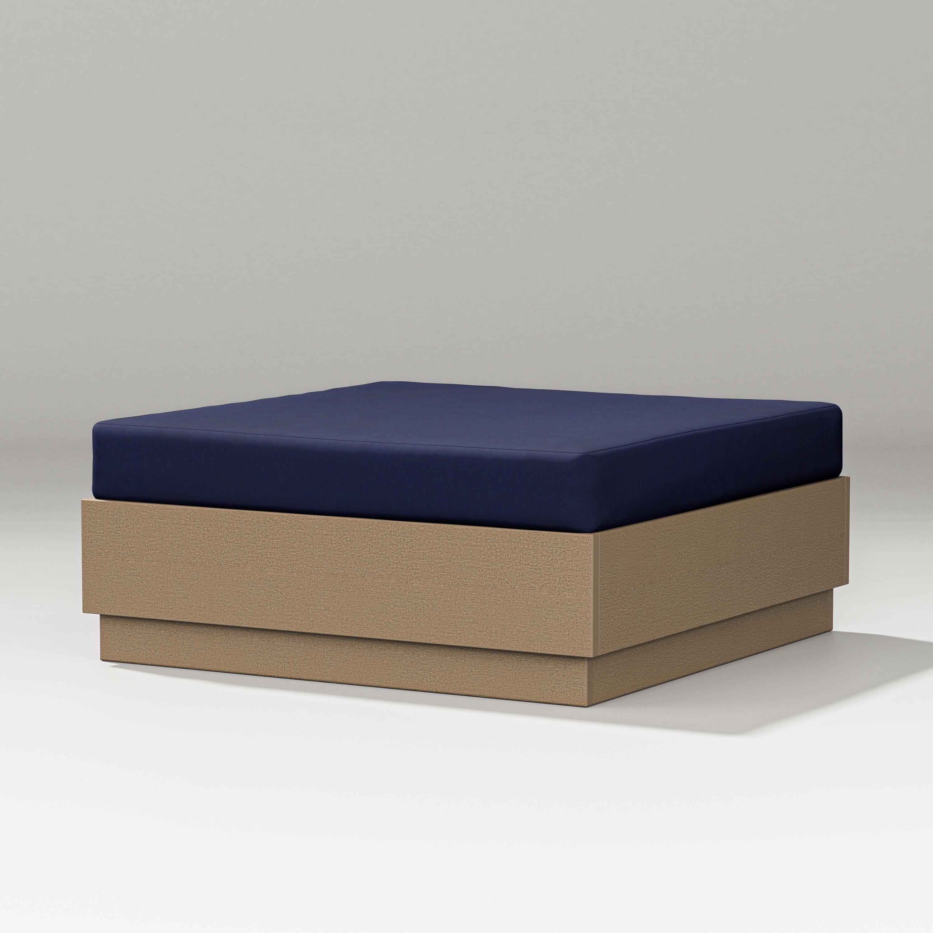 PW Designer Series Elevate Lounge Ottoman in Vintage Sahara / Navy
