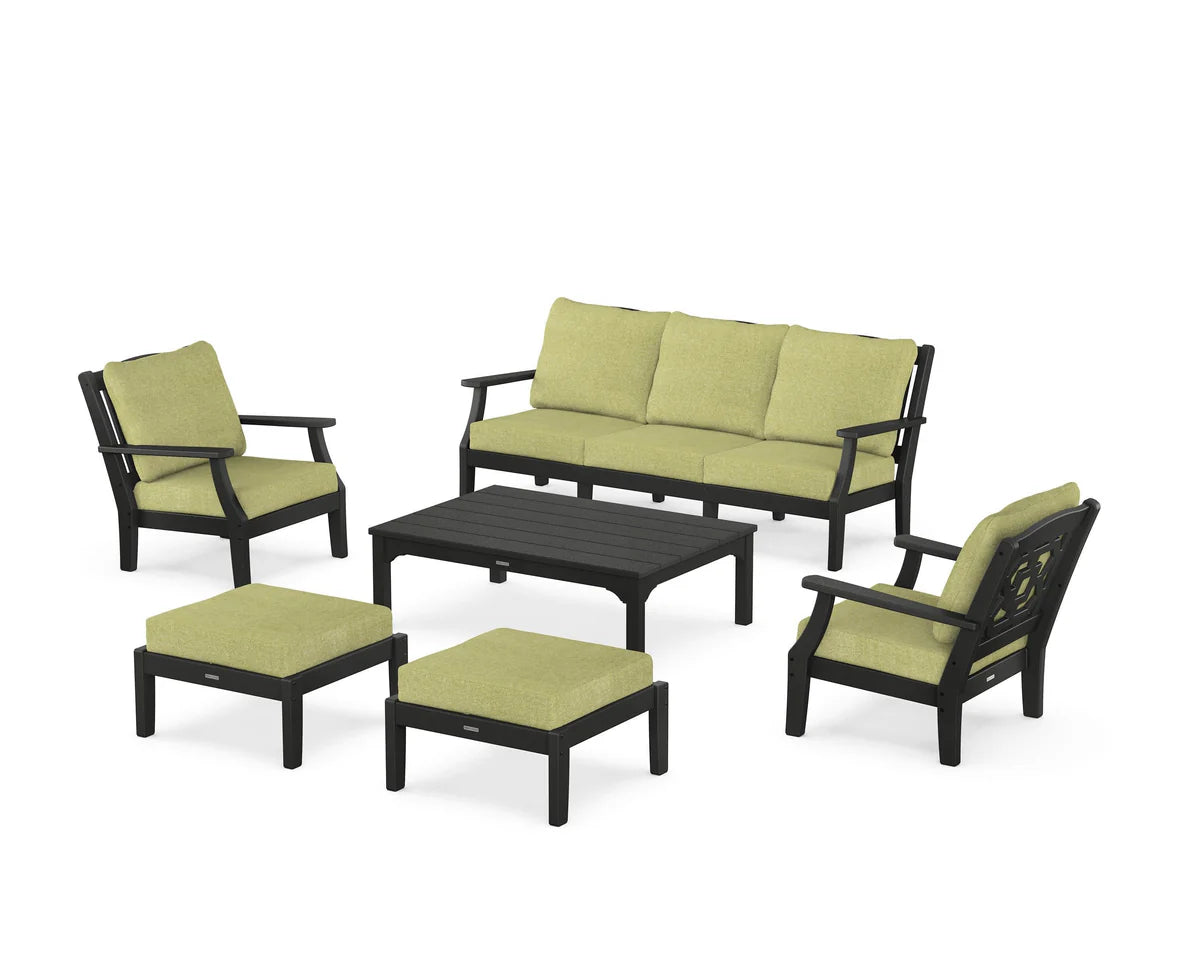 Chinoiserie 6-Piece Lounge Sofa Set