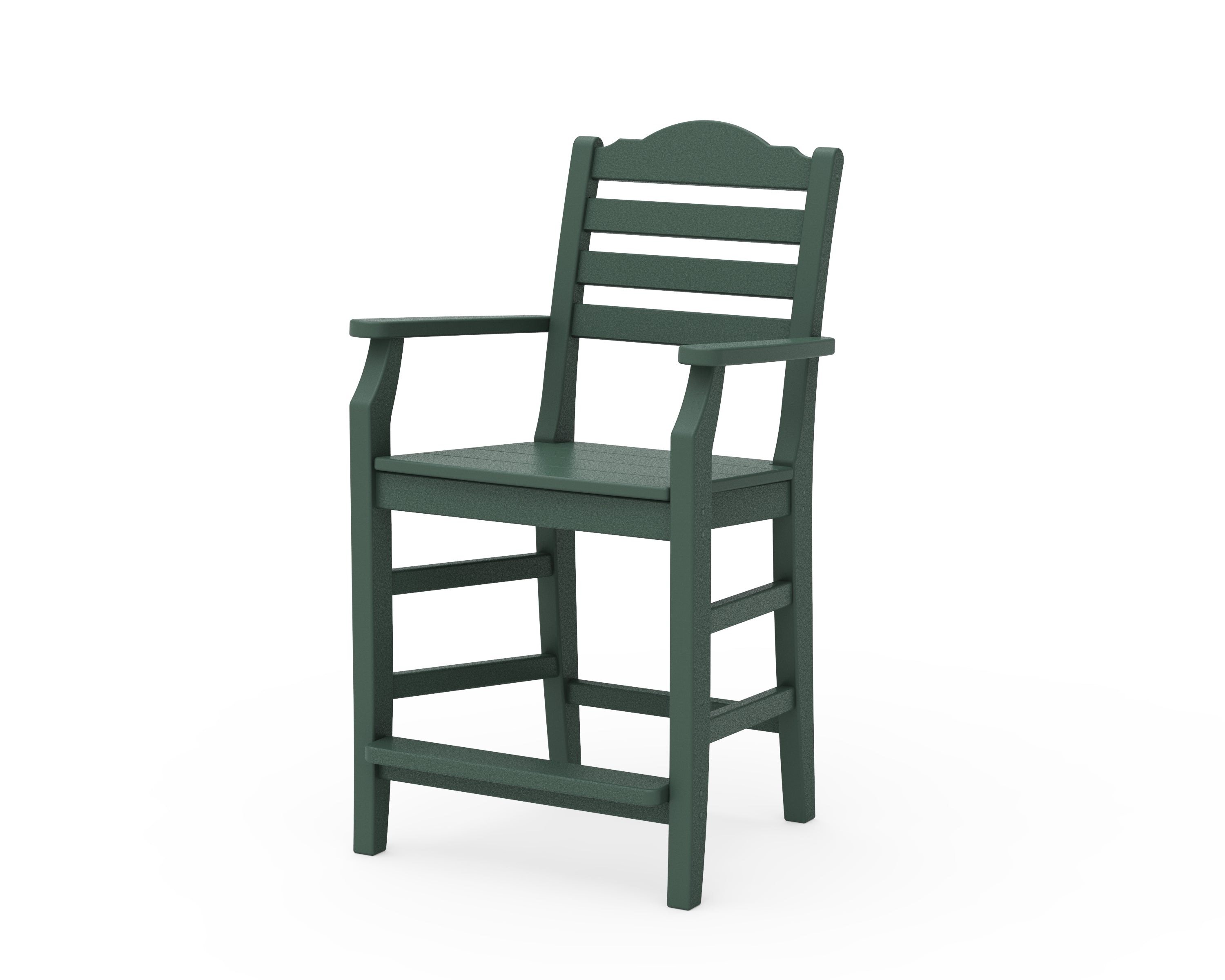 Draper James™ by  POLYWOOD® Savannah Counter Arm Chair in Green
