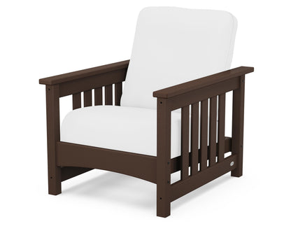 POLYWOOD® Club Mission Chair in Mahogany / Natural