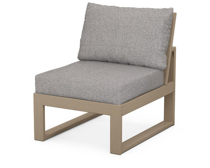 Unbranded Modular Armless Chair in Vintage Sahara / Grey Mist