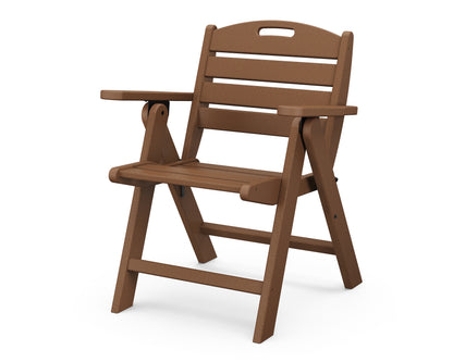 POLYWOOD® Nautical Folding Lowback Chair in Teak