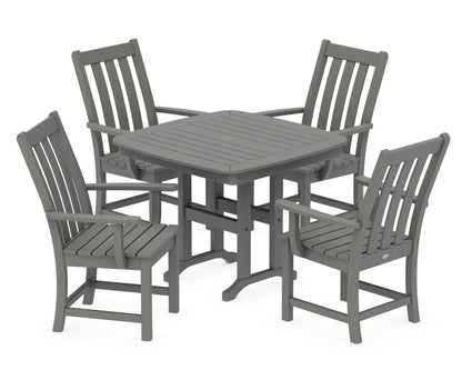POLYWOOD® Vineyard 5-Piece Dining Set in Slate Grey