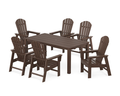 POLYWOOD® South Beach 7-Piece Parsons Dining Set in Mahogany