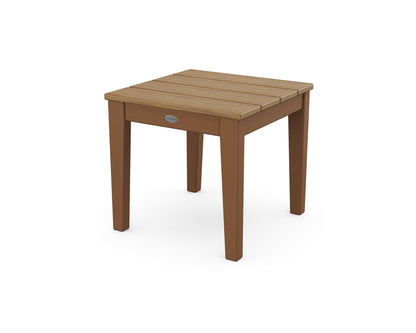 POLYWOOD® Newport 18" End Table in Teak / Natural