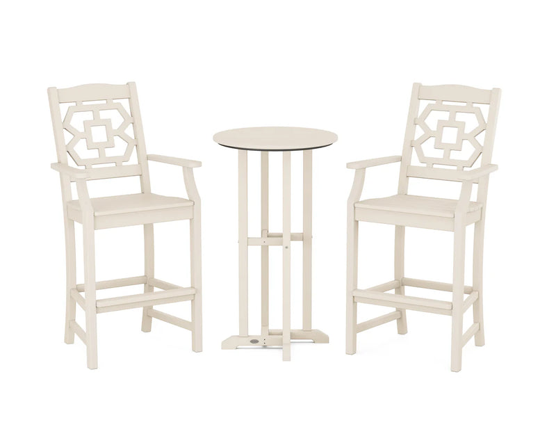 Chinoiserie 3-Piece Farmhouse Bar Set