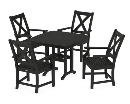 POLYWOOD® Braxton 5-Piece Dining Set in Black