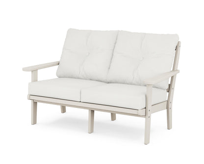 POLYWOOD® Mission Deep Seating Loveseat in Sand / Natural Linen