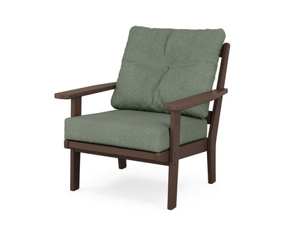 POLYWOOD® Prairie Deep Seating Chair in Mahogany / Cast Sage
