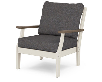 POLYWOOD® Braxton Deep Seating Chair in Sand / Kona / Ash Charcoal