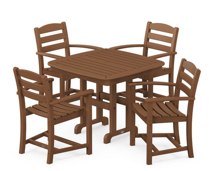 POLYWOOD® La Casa Café 5-Piece Dining Set in Teak