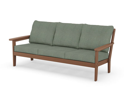 Country Living Cottage Deep Seating Sofa in Teak / Cast Sage