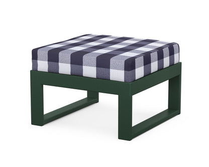 Unbranded Modular Ottoman - Modern in Green / Buffalo Plaid Navy
