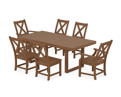 POLYWOOD® Braxton 7-Piece Dining Set in Teak
