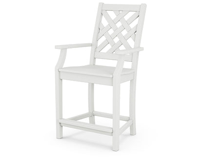Country Living Wovendale Counter Arm Chair in White