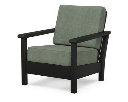 POLYWOOD® Harbour Deep Seating Chair in Black / Cast Sage