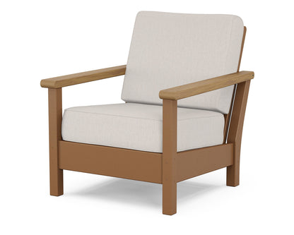 POLYWOOD® Harbour Deep Seating Chair in Teak / Natural / Cast Ash