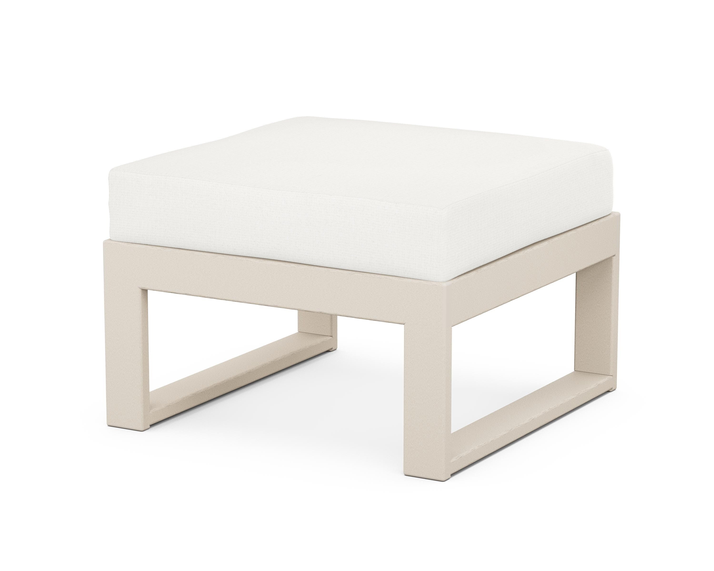 Unbranded Modular Ottoman - Modern in Sand / Natural Linen
