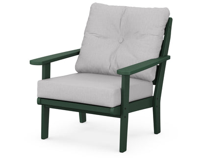 POLYWOOD® Lakeside Deep Seating Chair in Green / Granite