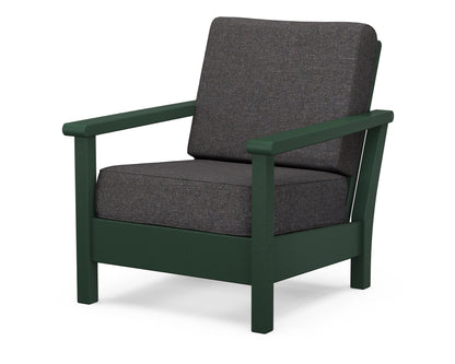 POLYWOOD® Harbour Deep Seating Chair in Green / Ash Charcoal
