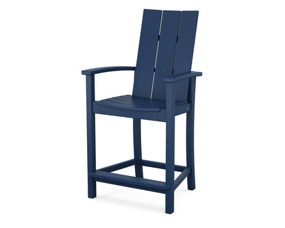 POLYWOOD® Modern Adirondack Counter Chair in Navy