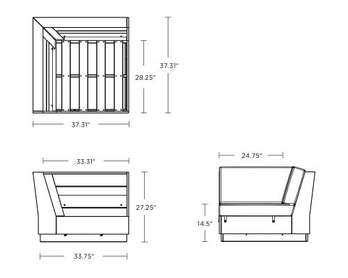 Elevate Modular Corner Chair