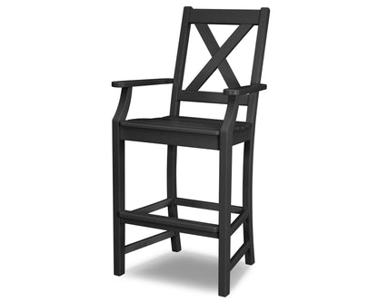 POLYWOOD® Braxton Bar Arm Chair in Black