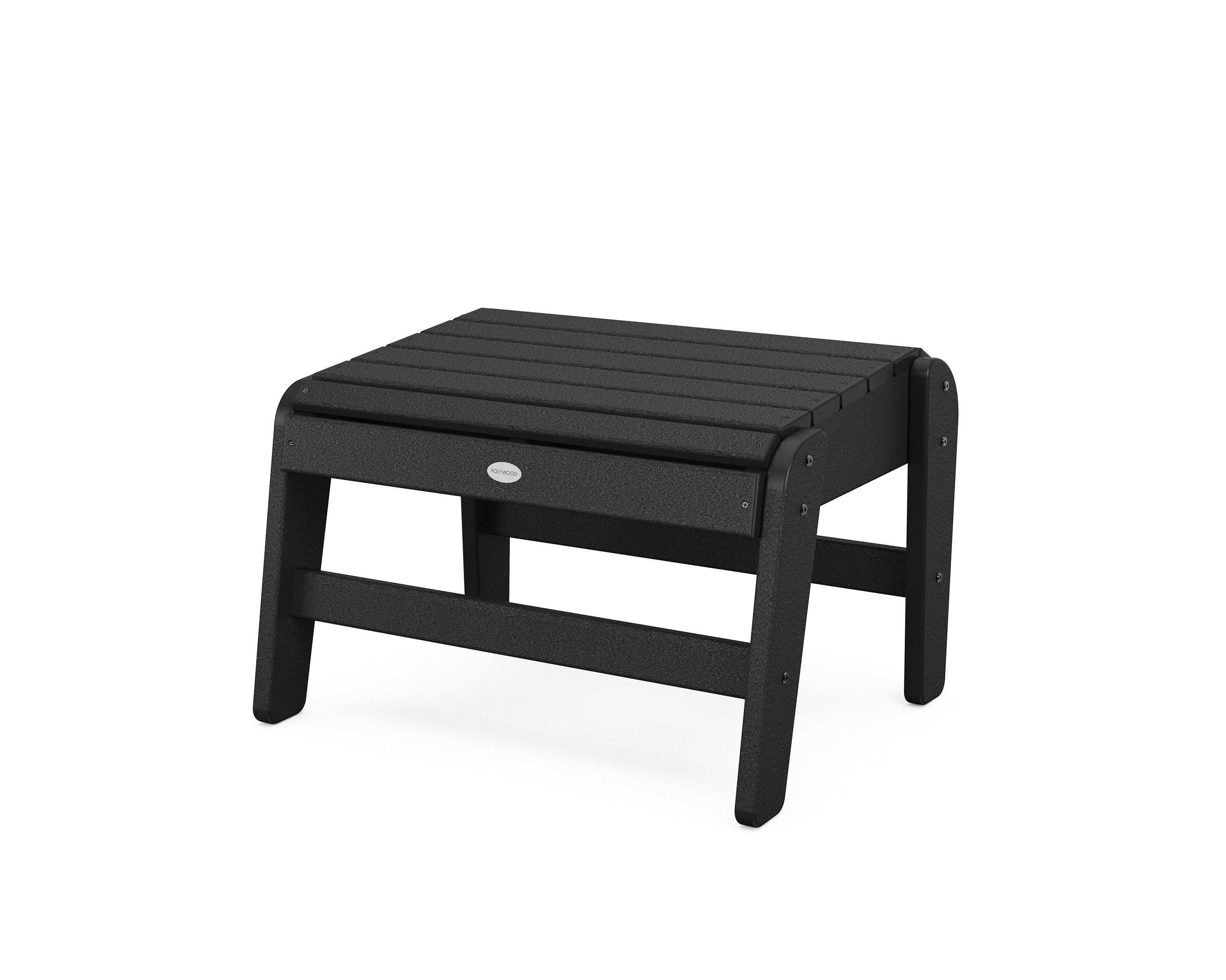 POLYWOOD® Grand Upright Adirondack Ottoman in Black
