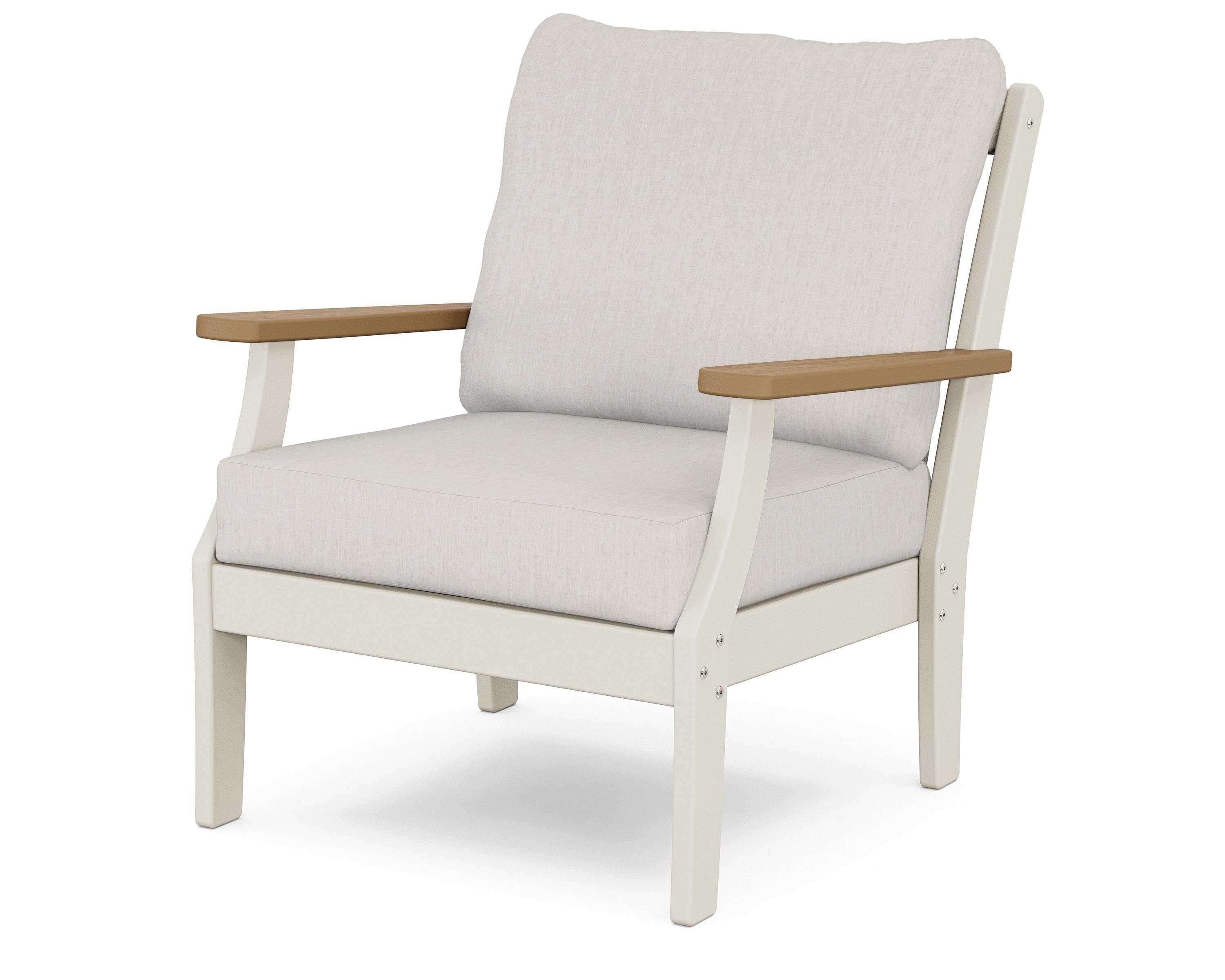 POLYWOOD® Braxton Deep Seating Chair in Sand / Natural / Cast Ash