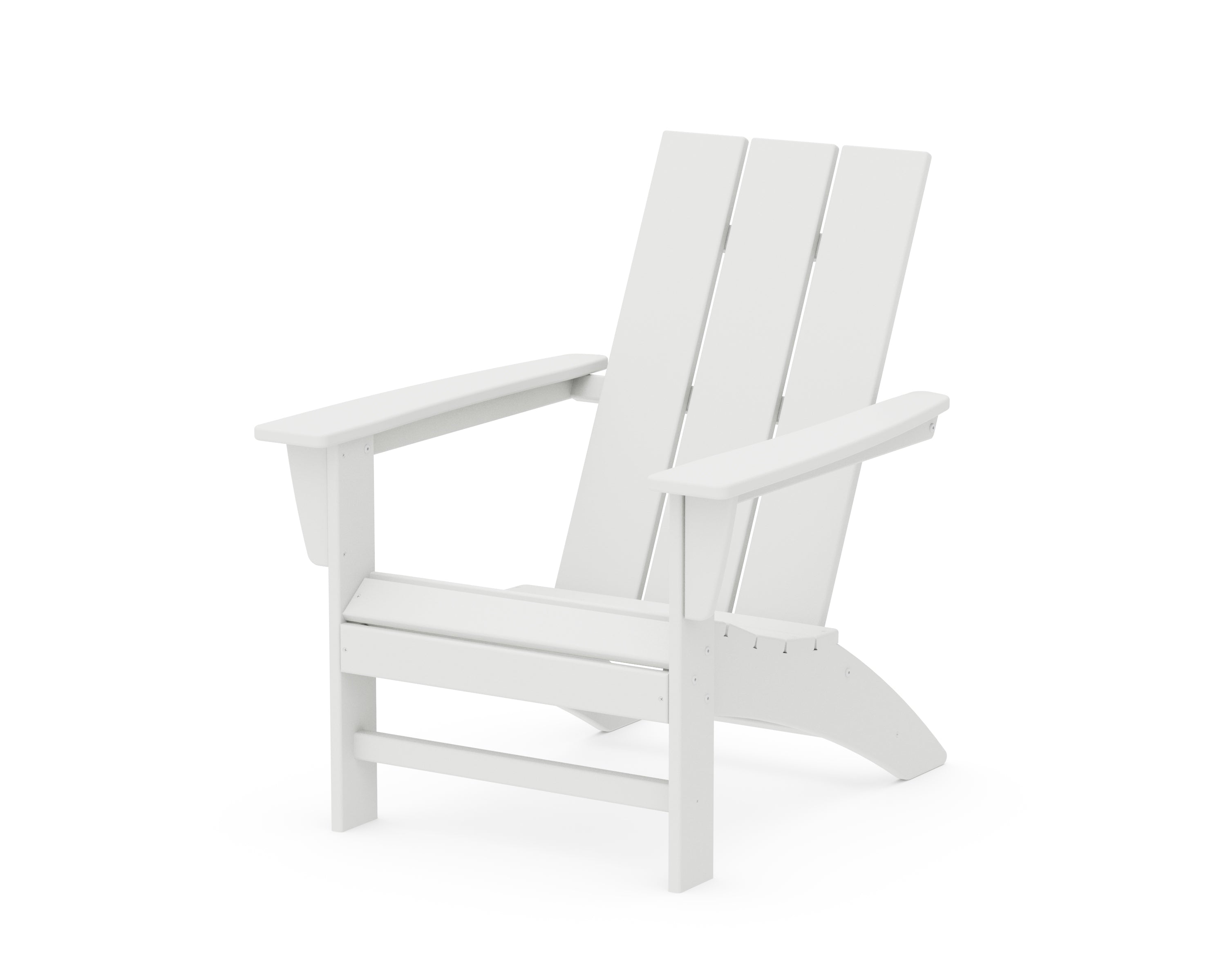 POLYWOOD® Modern Adirondack Chair in White