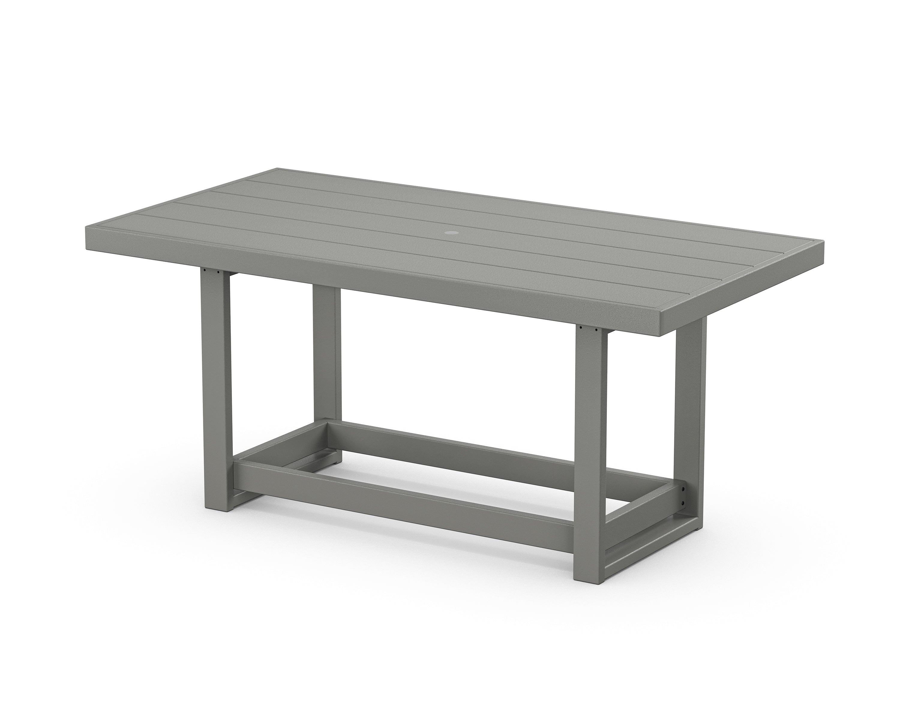 POLYWOOD® EDGE 40 x 78 Counter Table in Slate Grey