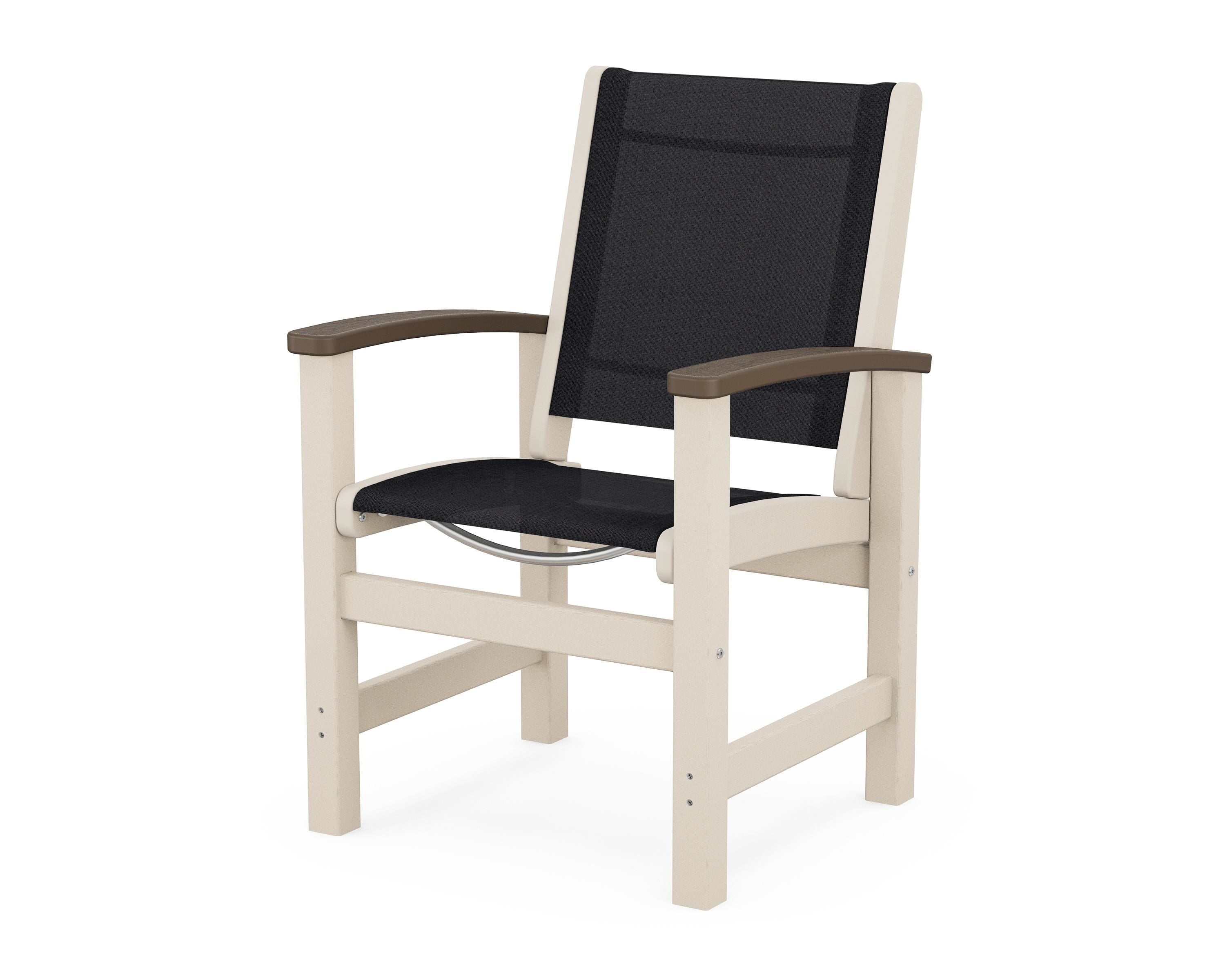 POLYWOOD® Coastal Dining Chair in Sand / Kona / Black Sling
