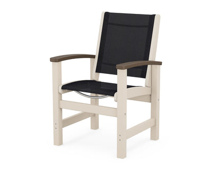 POLYWOOD® Coastal Dining Chair in Sand / Kona / Black Sling