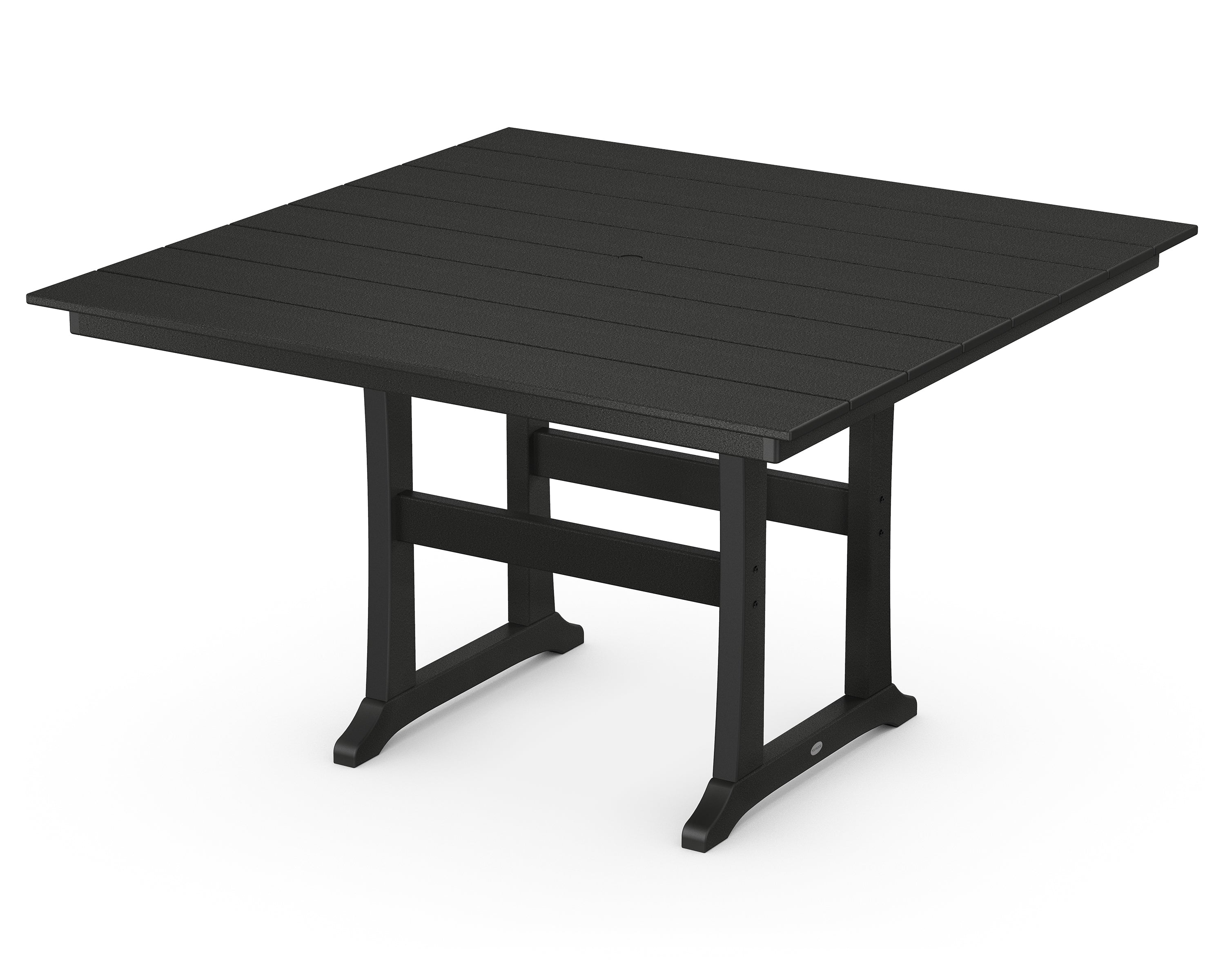 POLYWOOD® Farmhouse Trestle 59" Counter Table in Black