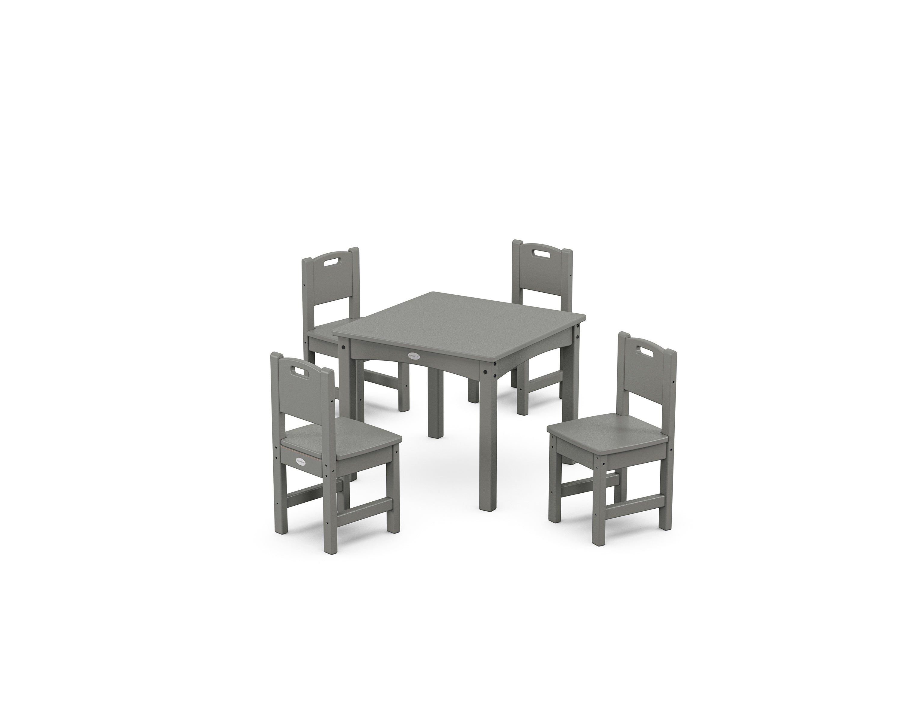 POLYWOOD® Toddler 5-Piece Dining Set in Slate Grey
