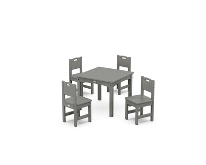 POLYWOOD® Toddler 5-Piece Dining Set in Slate Grey