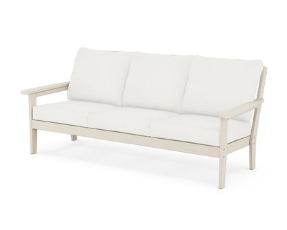 Country Living Cottage Deep Seating Sofa in Sand / Natural Linen