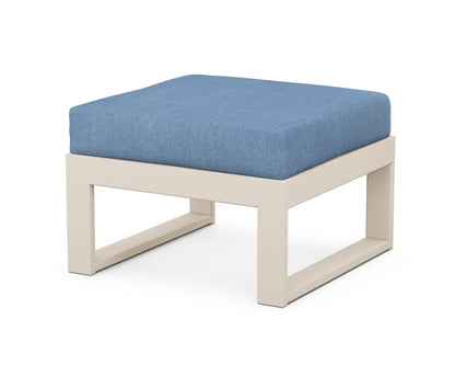Unbranded Modular Ottoman - Modern in Sand / Sky Blue