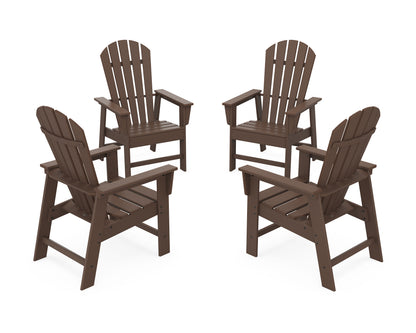 POLYWOOD® 4-Piece South Beach Casual Chair Conversation Set in Mahogany