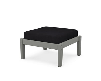 Unbranded Deep Seating Ottoman in Slate Grey / Midnight Linen