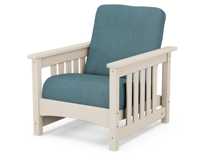 POLYWOOD® Club Mission Chair in Sand / Ocean Teal