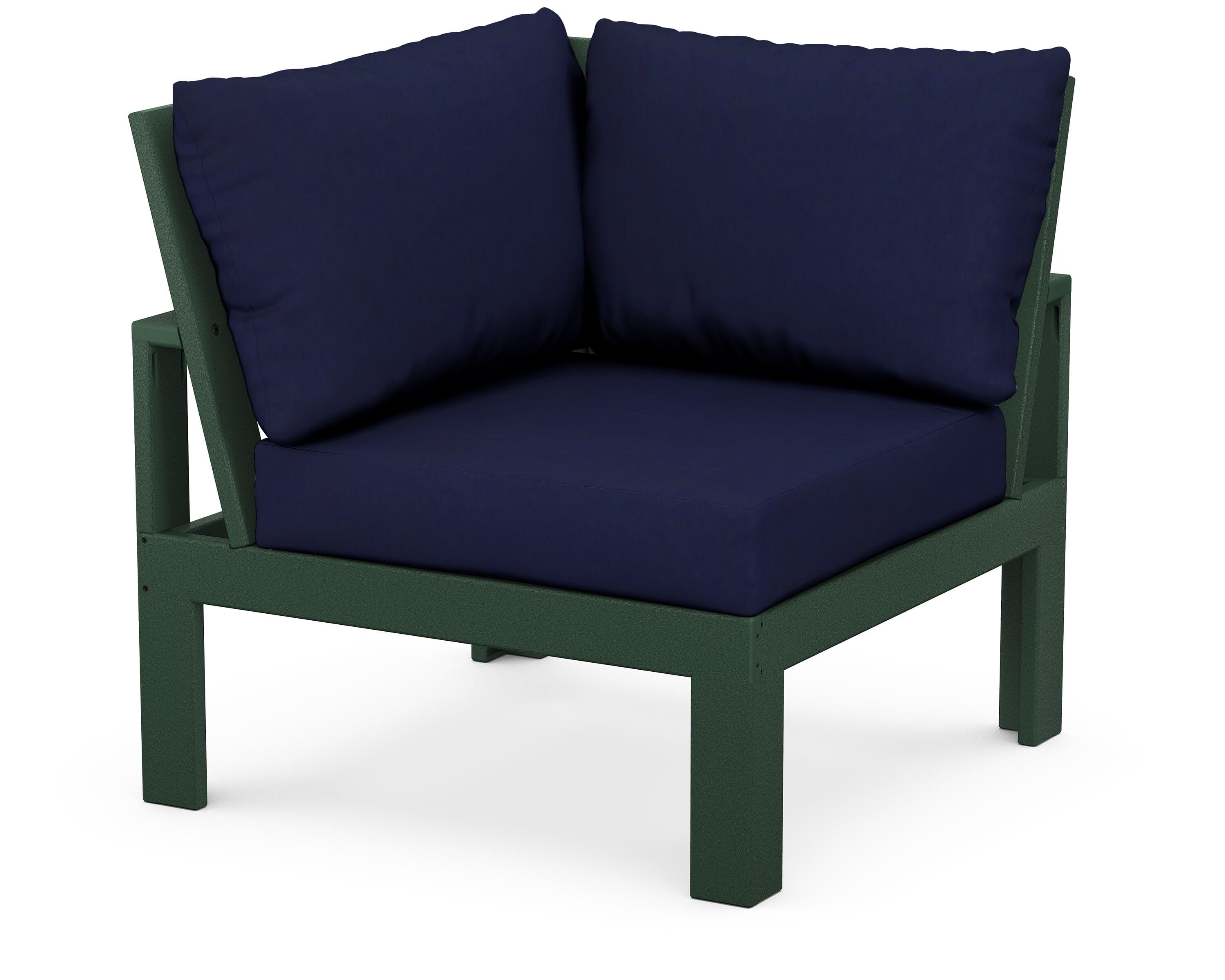 Unbranded Modular Corner Chair in Green / Navy
