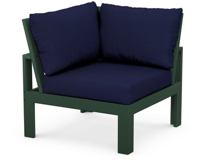 Unbranded Modular Corner Chair in Green / Navy