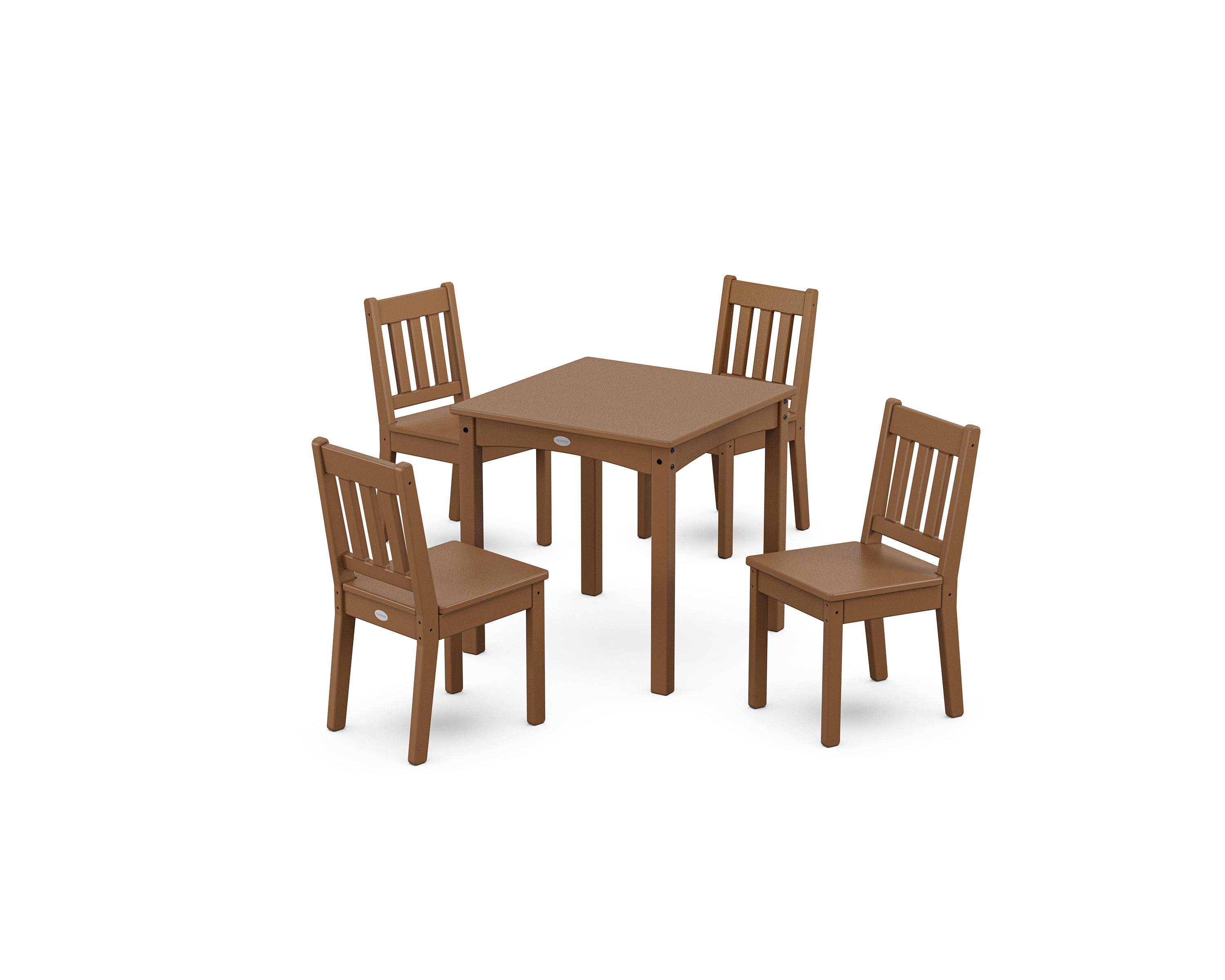 POLYWOOD® Vineyard Kids 5-Piece Dining Set in Teak