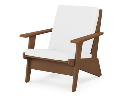 POLYWOOD® Riviera Modern Lounge Chair in Teak / Natural