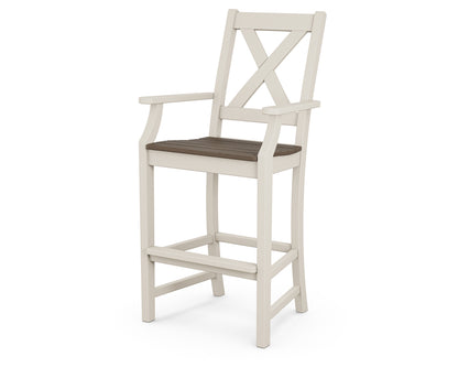 POLYWOOD® Braxton Bar Arm Chair in Sand / Kona