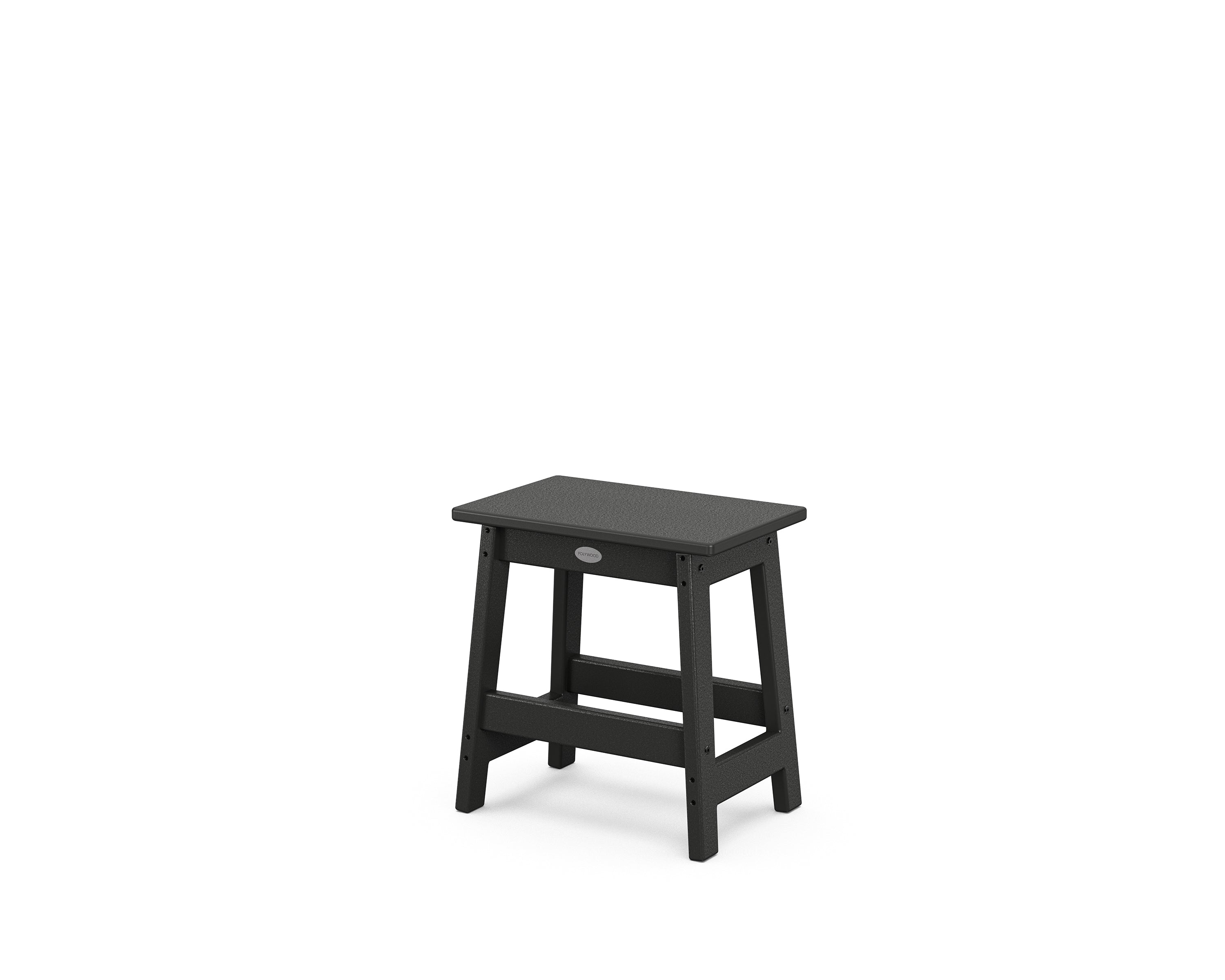 POLYWOOD® Modern Studio Stool in Black